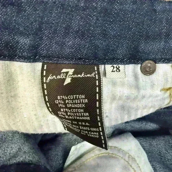 7 For All Mankind A Pocket Bootcut Jeans 28 / 6 Medium Wash Y2K Classic Fit - Picture 4 of 11